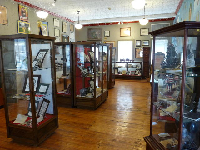 One of several display areas in the museum