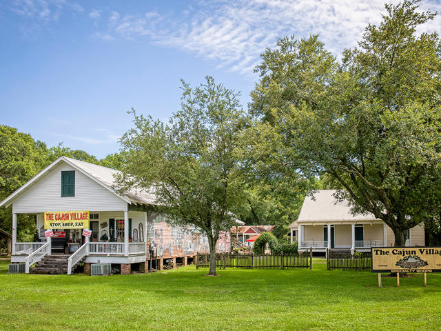 Visit The Cajun Village in Sorrento across the street from our Visitor Center