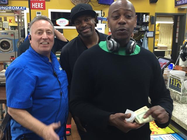 Celebrities seek out Melbas when in town - Dave Chapelle and Chris Tucker