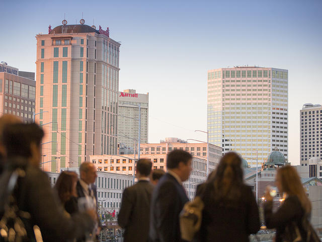 View of downtown from the new terrace at the New Orleans Ernest N. Morial Convention Center. Photo 4