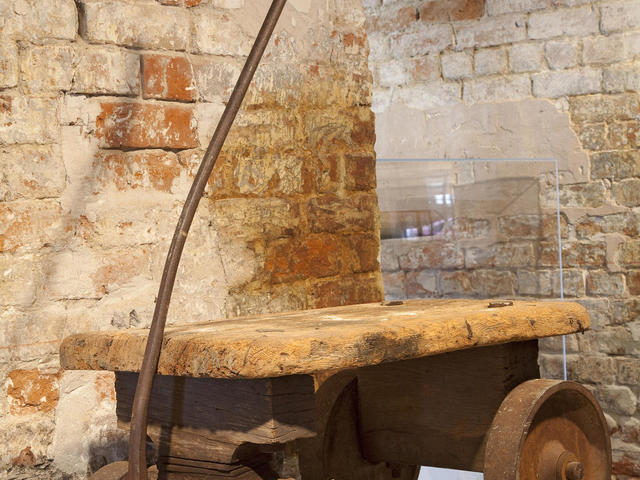 A bouillon cart used to carry gold ingots to the smelter.