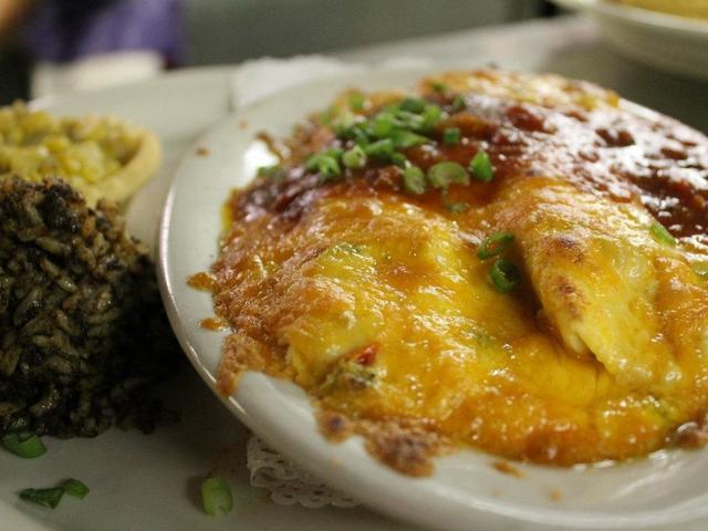 Crawfish Enchiladas made famous at New Orleans Jazz Fest