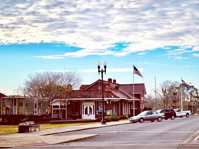 The Beauregard Museum, located in the historic, former Kansas City Southern passenger train depot. Photo