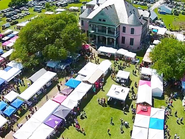 Southdown Museum's Marketplace Overhead View