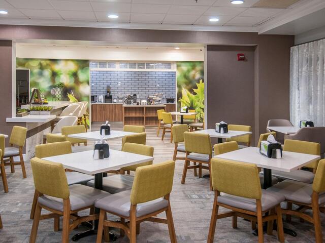 Spacious breakfast area