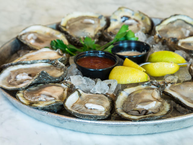 Oysters on the half shell