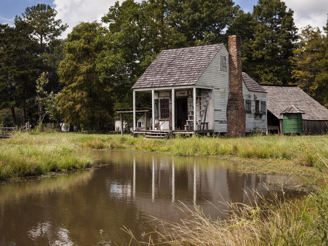 An example of Louisiana folk architecture at LSU Rural Life Museum