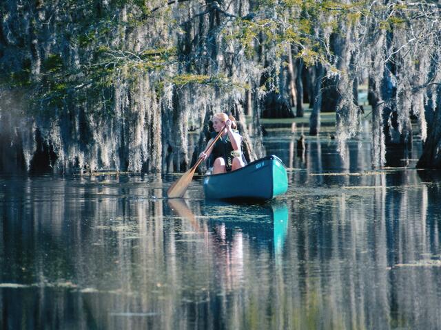 Paddling Atchafalaya Basin in Morgan City