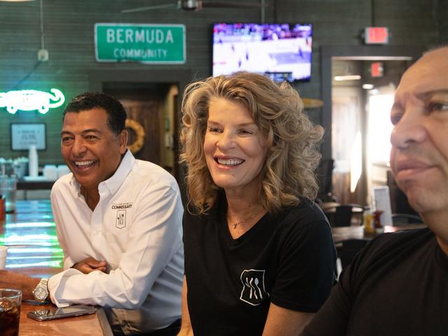 At the bar where our famous Signature Cocktails are served.