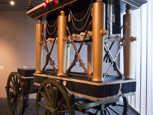 Jefferson Davis' funeral carriage in "Our Louisiana: Celebrating 200 Years of Statehood."