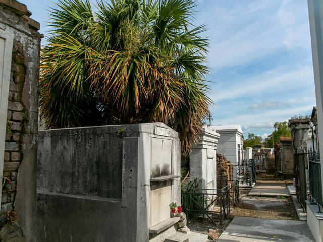 Inside St. Louis Cemetery No. 1