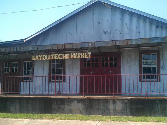 The Old Pecan House, located on the banks of Bayou Teche, now home to the Bayou Teche Farmers Market, held every Saturday from 8 a.m. - noon.  Located at N. New Market and Hamilton Streets.