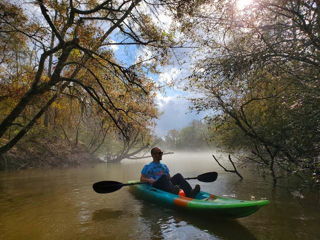 Misty morning paddle.