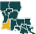 Lake Charles Area Region Map Icon