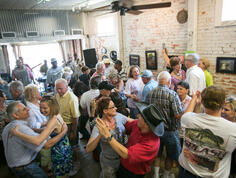 Dancing to Cajun music at dance hall in Louisiana
