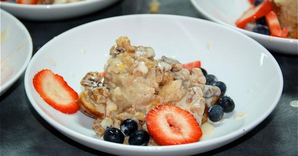 Chunky Chocolate Walnut Bread Pudding with Kahlua Cream Sauce Recipe | Explore Louisiana
