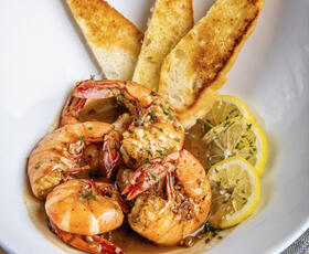 BBQ Shrimp at Hot Tails in New Roads, Louisiana