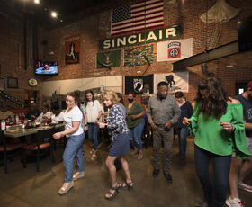 Dancing at Buck and Johnny's in Breaux Bridge