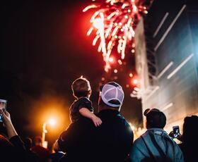 Fireworks in Baton Rouge, Louisiana