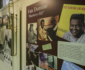 Hear the soulful sounds of Fats Domino at the Delta Music Museum.
