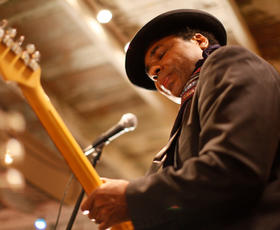 Chris Thomas King at the Dew Drop Jazz and Social Hall, Louisiana