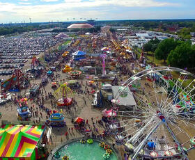 State Fair of Louisiana carnival grounds in Shreveport