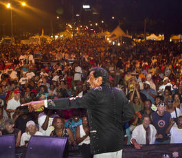 Bobby Rush Performing at St. Louis Bluesweek Festival, 2012.