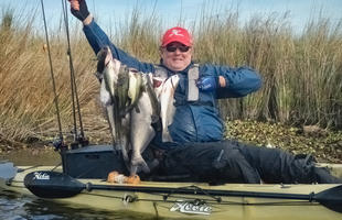 Kayak fishing in St. Bernard Parish, Louisiana