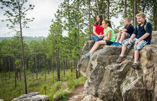 Hiking with the family in Kisatchie National Forest